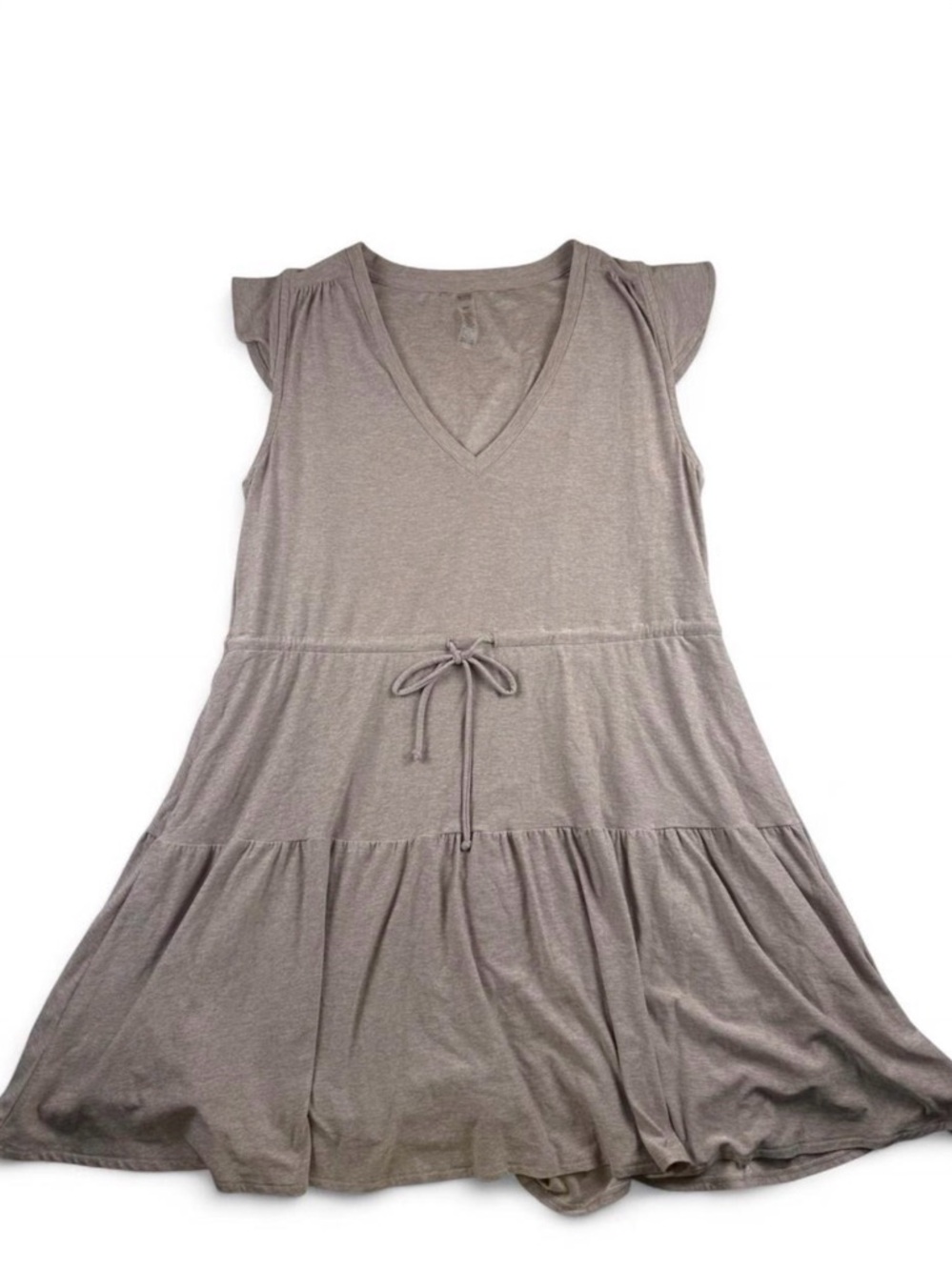 Beyond Yoga Heathered Taupe Pullover Top